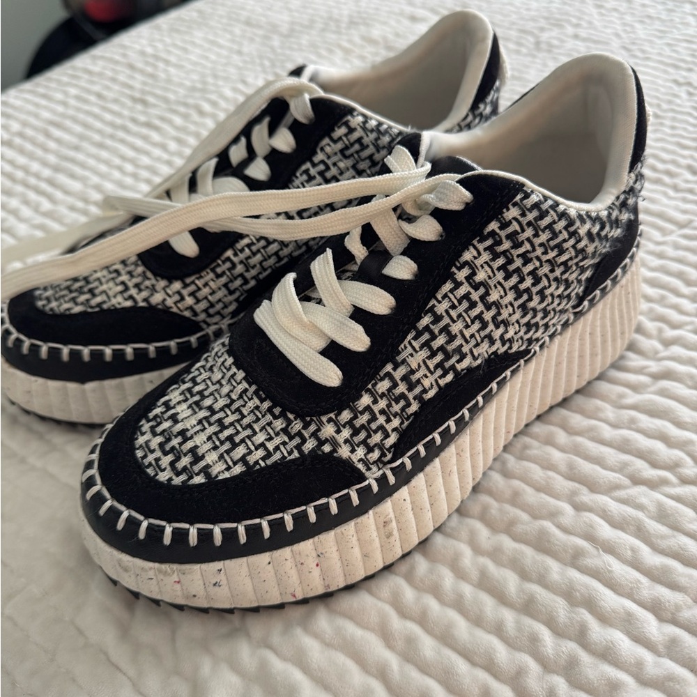 Black and white Platform Sneakers